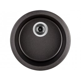 Мойка Longran Ultra ULS460 12342, гранит, Ø 460 мм, врезная, с переливом