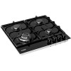 Варочная панель EXITEQ PFH 640 STGB-E/B - Газовая плита с 4 конфорками и стеклянной поверхностью