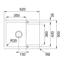 Мойка Franke OID 611-62, оникс (114.0443.356)