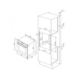 Духовой шкаф EXITEQ EXO-111 black, 29945, 72 л, 250 °C, A, пиролитическая очистка