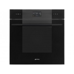 Духовой шкаф SMEG 29649, 60 см, черное стекло, 67 л, пар, 12 функций, LCD, AirFry.