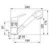 Смеситель Franke Novara Plus с выдвижным шлангом, графит (115.0470.674) - Купить по лучшей цене в интернет-магазине