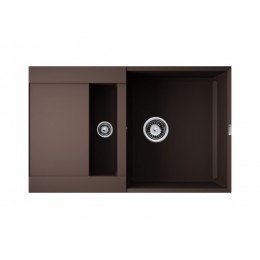 Мойка 34953 Omoikiri Sakaime 78-2-DC Tetogranit 780x500 мм, врезная, темный шоколад