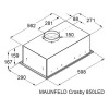 Вытяжка MAUNFELD Crosby 850LED черная - Эффективное решение для вашей кухни