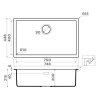 Мойка Omoikiri Yamakawa 75T-Integra-PL Tetogranit в цвете платина (4997280) - Качественные кухонные мойки