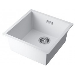 Мойка 35060 Omoikiri Yamakawa 45T-U/I-WH Tetogranit, 456x456 мм, белый