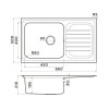 Мойка Omoikiri Haruna 86-IN из нержавеющей стали – идеальный выбор для вашей кухни (4993451)