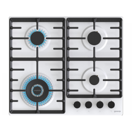 Варочная панель Gorenje GW642SYW - Газовая, 4 конфорки, Белая, Эффективность и стиль для вашей кухни
