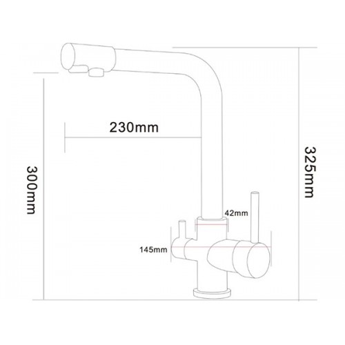 Смеситель Arona ARM 301 SATIN нержавеющая сталь