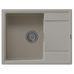 Мойка Florentina Эстель 650 грей, 1 чаша, кварц, 650х510 мм, SKU 30467