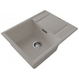 Мойка Florentina Эстель 650 грей, 1 чаша, кварц, 650х510 мм, SKU 30467