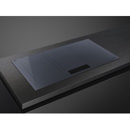 Варочная панель SMEG SIM1964DG 90 см, индукционная, 6 зон, Neptune grey, стеклокерамика Eclipse, EVO Slider, 28072