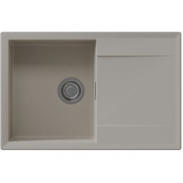 Мойка Florentina Тоскана 780, кварц, 1 чаша, с крылом, перелив, SKU 26675