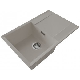 Мойка Florentina Тоскана 780, кварц, 1 чаша, с крылом, перелив, SKU 26675
