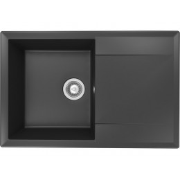 Мойка Florentina Тоскана 860 (SKU 26676), врезная, 1 чаша, кварц, 60 см, антрацит