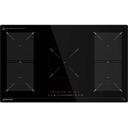 Варочная панель MEFERI MIH905BK ULTRA 86 см, индукционная, черная, 5 конфорок, сенсорное управление, SKU 29477.