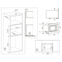 СВЧ-печь KRONA WINDEN 60 BL 700 Вт, черная, 20 л, гриль, SKU 34478