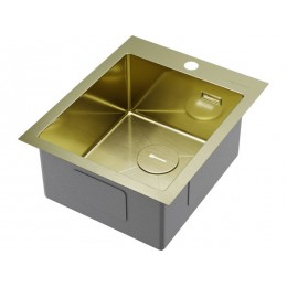 Мойка Omoikiri Akisame 41-LG нерж. сталь/светлое золото (4973080)