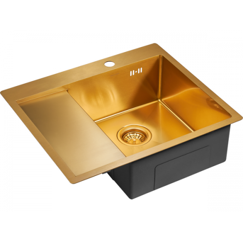 Мойка Paulmark Flank PM225951-BGR с брашированным золотом - Элегантный выбор для вашей кухни