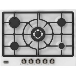 Варочная панель Korting HG 761 CTSI 70 см, 5 конфорок, античный белый, газ-контроль, SKU 23183