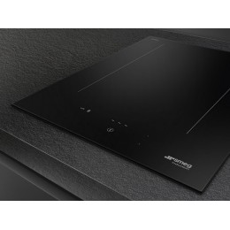 Варочная панель SMEG SIM3323D 38 см, черная, индукционная, 2 зоны, SKU 28085
