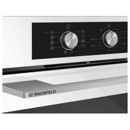 Духовой шкаф MAUNFELD AEOK7610W, электрический 60 см, белый, 76 л, 10 режимов, 250 °С, нерж. сталь, SKU 33387.