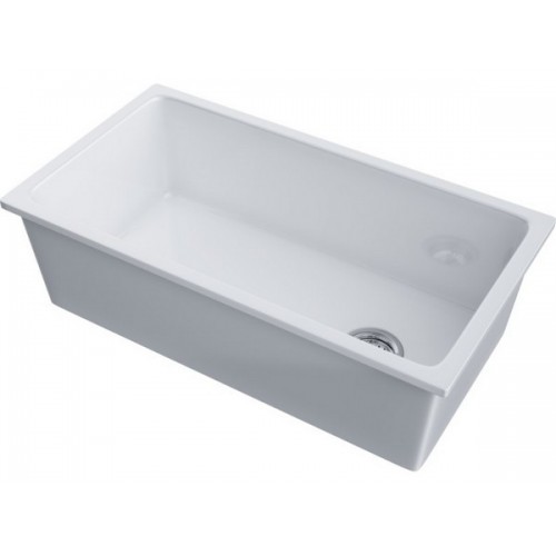 Мойка Omoikiri Tokara 88-U/I-WH Glossy Natceramic – белая глянцевая мойка для кухни (4993867)