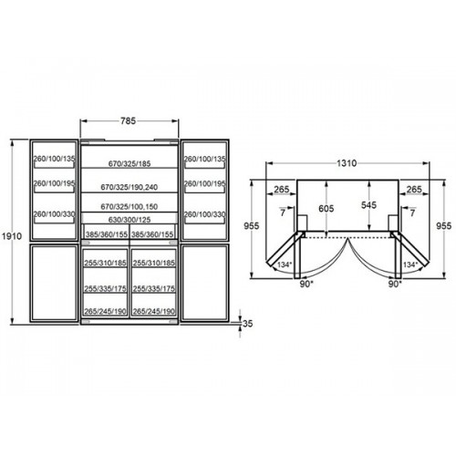 Холодильник MAUNFELD MFF192NFB Inverter - Энергоэффективный и Стильный Холодильник с Инверторным Компрессором
