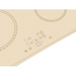 Варочная панель GRAUDE IK 60.0 KEL 8390, индукционная, 59 см, античный белый, 4 конфорки, сенсорное управление.