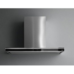 Вытяжка Falmec LUMINA NRS GLASS BLACK 90, SKU 10891, нержавеющая сталь, черное стекло, 1280 м³/ч, 4 скорости.