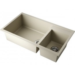 Мойка 35091 Omoikiri Tedori 86-2-LB-BE Tetogranit 860x500 мм/ваниль