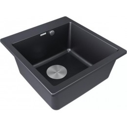 Мойка Paulmark Kante 50 PM105152-BLM, гранит, 510x520 мм, SKU 23792