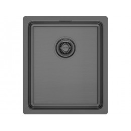 Мойка Paulmark Vista 38 PM904438-GM, нержавеющая сталь, 1 чаша, 380x440 мм, SKU 35893