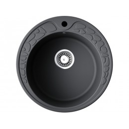 Мойка Omoikiri Tovada 51-BL 34594 Artgranit Ø510мм черный