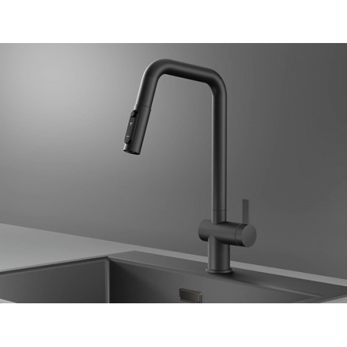 Смеситель Granula KS-7273, графит матовый