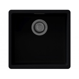 Мойка Florentina Мадена 400 черный, SKU 30495, кварц, 1 чаша, подстольная, 440x420 мм