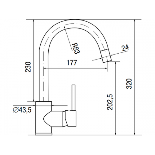 Смеситель Longran Logic LM2101 - 93 Marone: Качественный и Стильный Выбор для Вашей Кухни