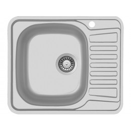 Мойка Ukinox 30699, врезная, нерж. сталь, 580x480 мм, 1 чаша, матовая.