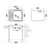 Мойка Ukinox Комфорт COM580.480 -GT6K 2L: Качественная и Стильная Мойка для Вашей Кухни