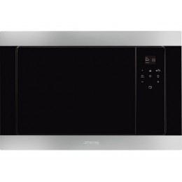 СВЧ-печь SMEG FMI320X2 60 см, 20 л, нерж. сталь, черное стекло, 850 Вт, SKU 26799