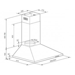 Вытяжка GRAUDE DHP 60.0 W