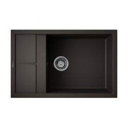 Мойка 35101 Tetogranit 780x500 мм, врезная, с крылом, 10 мм