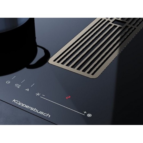 Варочная панель Kuppersbusch KMI 8590.0 SR Black Chrome - Индукционная с Вытяжкой