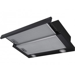 Вытяжка MEFERI SLIDEBOX60BK 29505, 60 см, черная, 850 м³/ч, 2 скорости, LED освещение