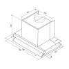 Вытяжка KRONA ISIDA 600 inox SGC