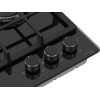 Варочная панель MEFERI MGH453BK GLASS POWER - газовая, черная, 4 конфорки, стеклянная поверхность