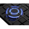Варочная панель MEFERI MGH453BK GLASS POWER - газовая, черная, 4 конфорки, стеклянная поверхность