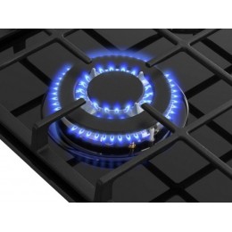 Газовая варочная панель MEFERI MGH453BK 45 см, 3 конфорки, черное закаленное стекло, SKU 29310