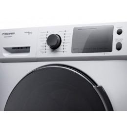 Стирально-сушильная машина MAUNFELD MFWM1586WH, 8 кг, 1500 об/мин, белая, инверторный мотор, 16 режимов, SKU 33611