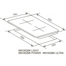 Варочная панель MEFERI MIH302BK POWER индукционная